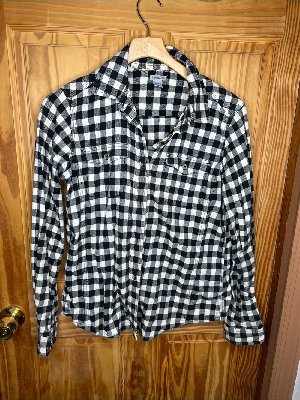 Carhartt Black & White Check Button-Down Shirt